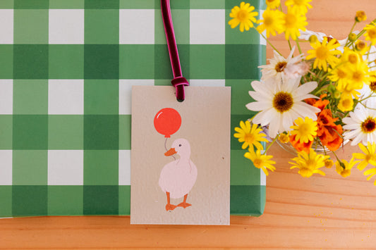 Birthday Goose Eco-luxe Plantable Gift Tag - Wholesale