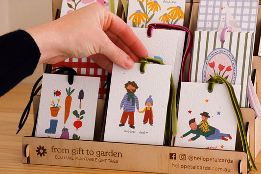 Bestest Dad Eco-luxe Plantable Gift Tag - Wholesale