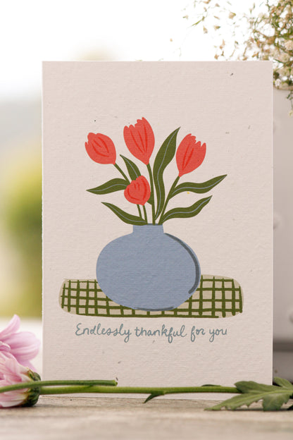 Endlessly Thankful Plantable Card