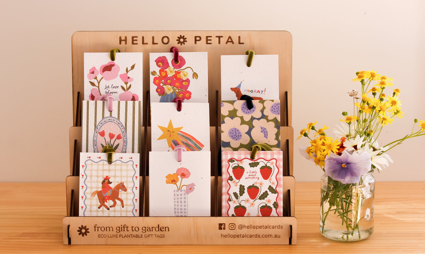 Eco-luxe Gift Tag Display Stand - PREORDER