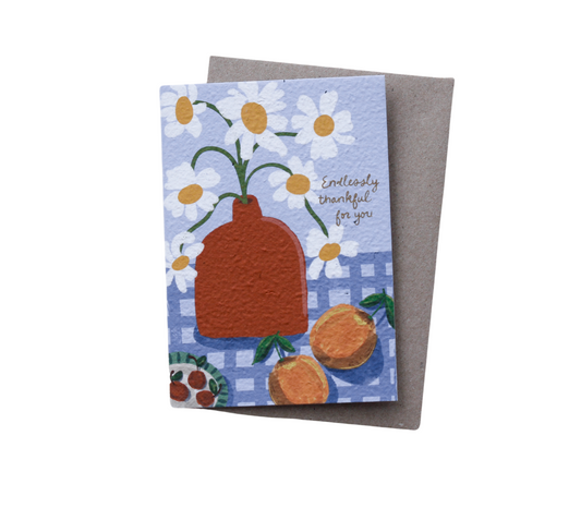 Endlessly Thankfor For You Plantable Card - Outlet