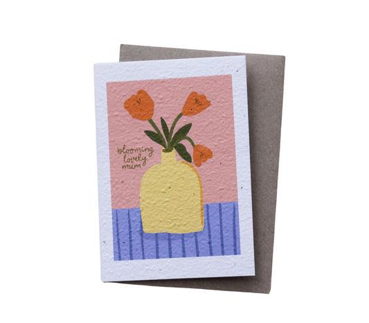 Blooming Lovely Mum Plantable Card - Outlet