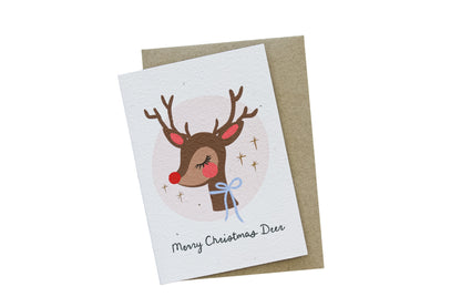 Merry Christmas Deer Plantable Card Wholesale