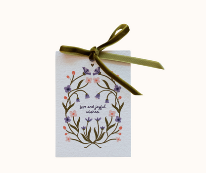 Love and Joyful Wishes Eco-luxe Plantable Gift Tag