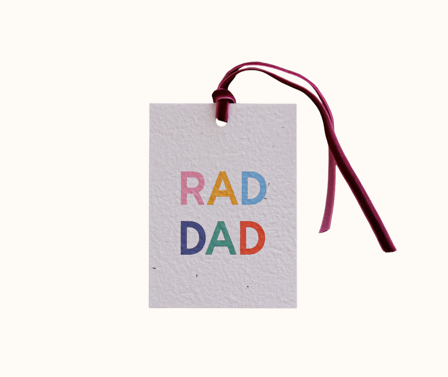 Rad Dad Eco-luxe Plantable Gift Tag - Wholesale