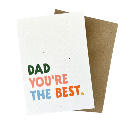Dad You're the Best Plantable Card
