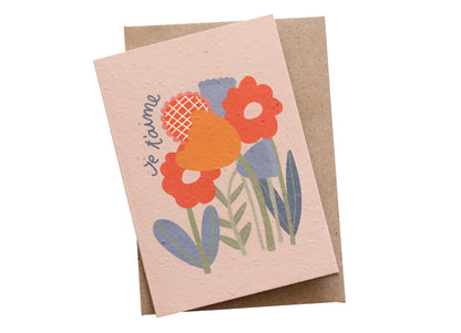 Je t’aime Plantable Card