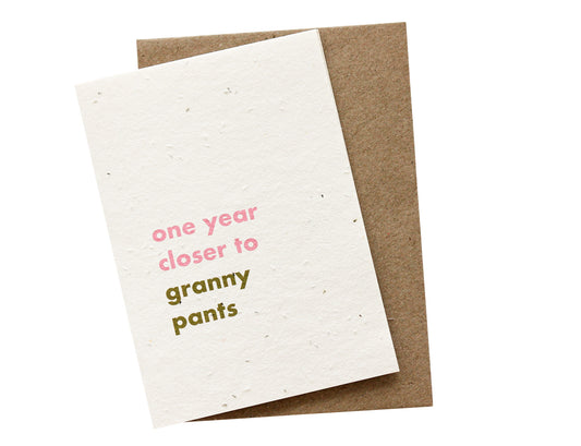 Granny Pants Plantable Card Wholesale