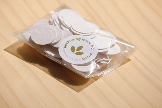 Plantable seeded paper confetti - Cream