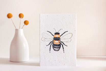 Honey Bee Plantable Card