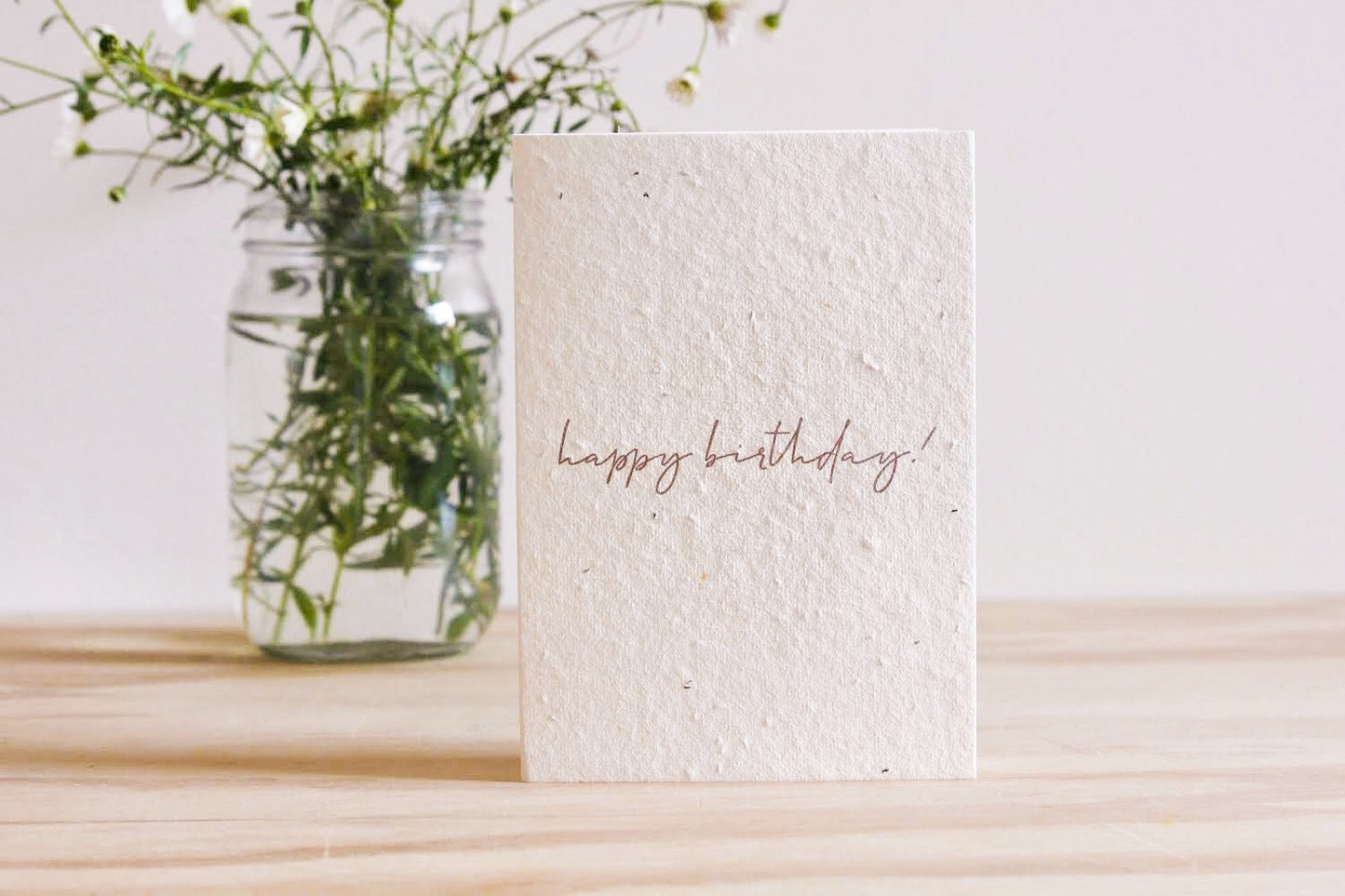 Minimal Birthday Plantable Card